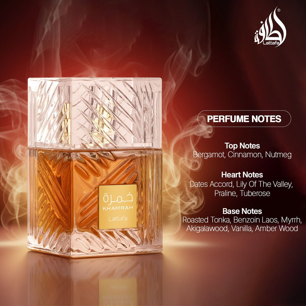 Lattafa Khamrah Long Lasting Unisex Eau De Parfum 100ML
